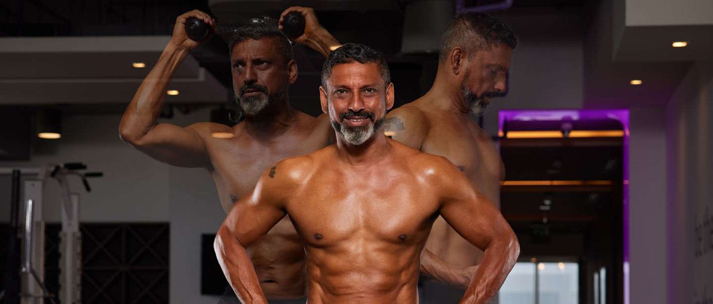 an edited image of a male's result working with embody fitness